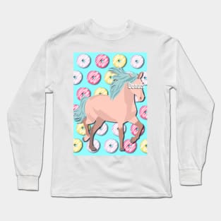 Unicorn and donuts Long Sleeve T-Shirt